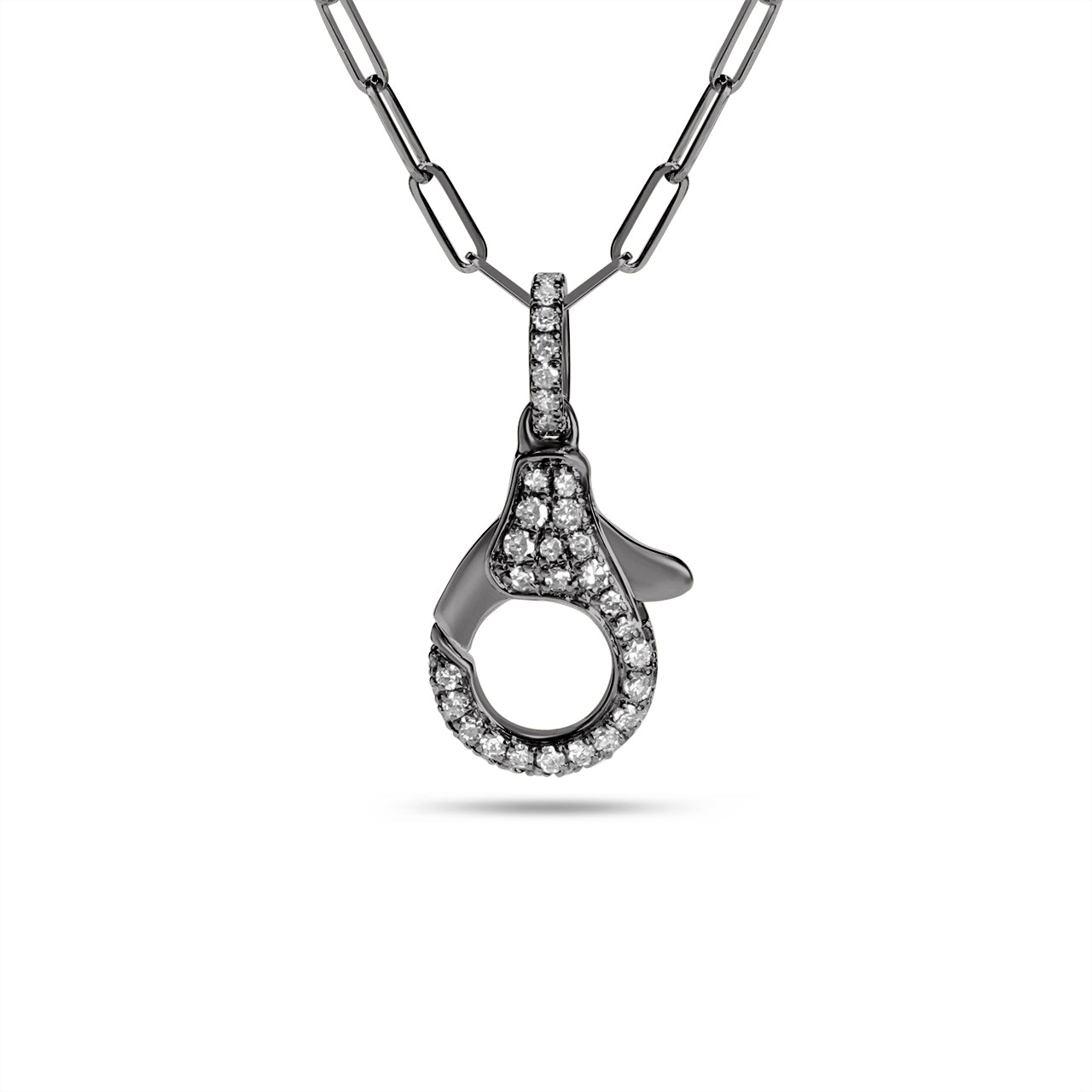 Diamond Lobster Clasp Necklace
