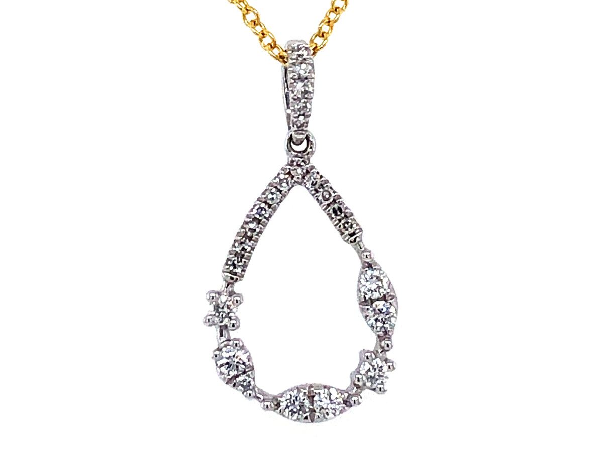 DIAMOND PEAR SHAPE PENDANT
