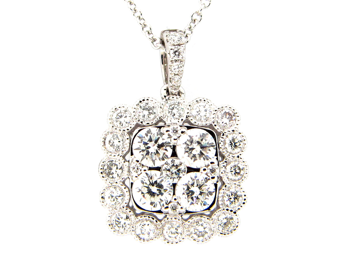 DIAMOND PENDANT, 14KW (N)