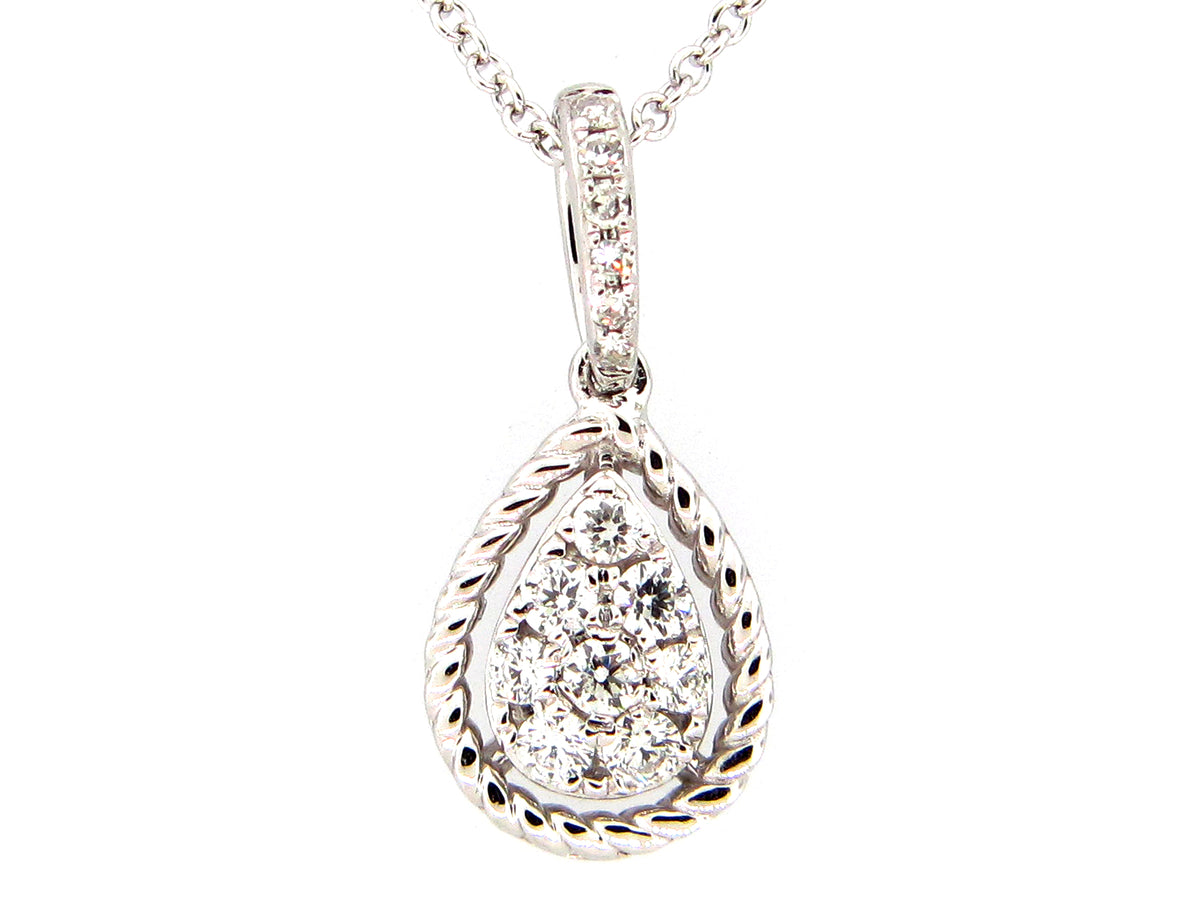 DIAMOND PENDANT, 14KW (N)