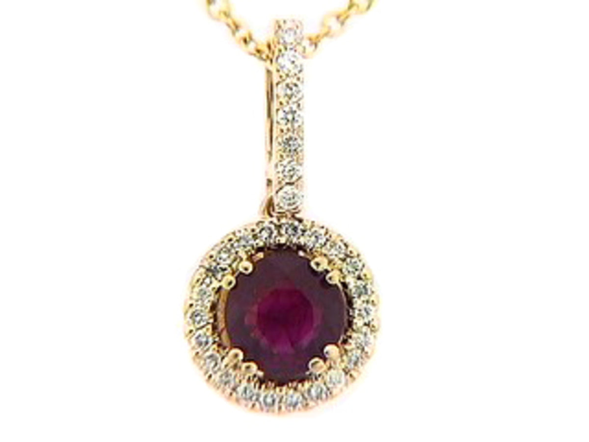 RUBY & DIAMOND PENDANT