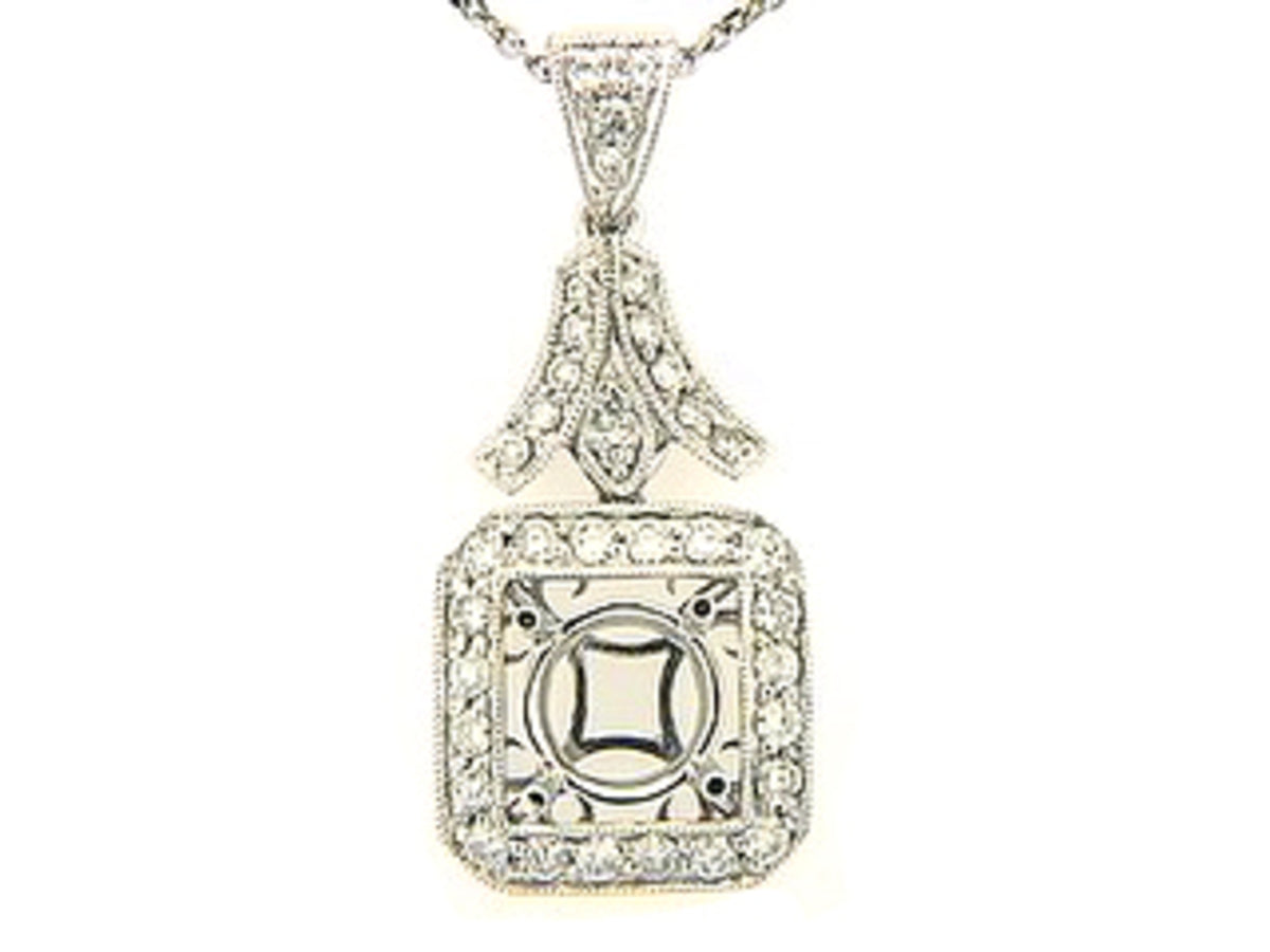 DIAMOND PENDANT, 18KW (N) SPECIAL