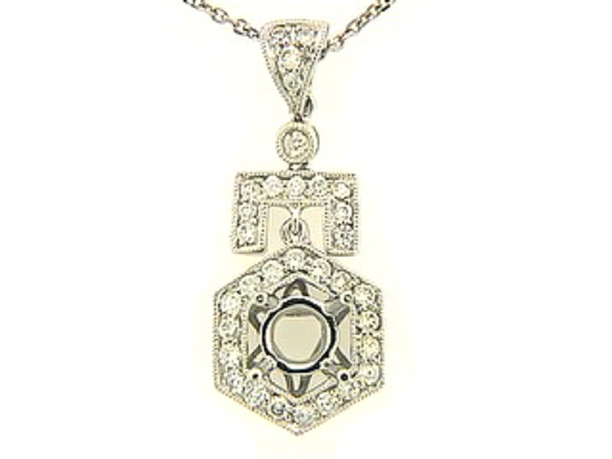 DIAMOND PENDANT, 18KW (N) SPECIAL