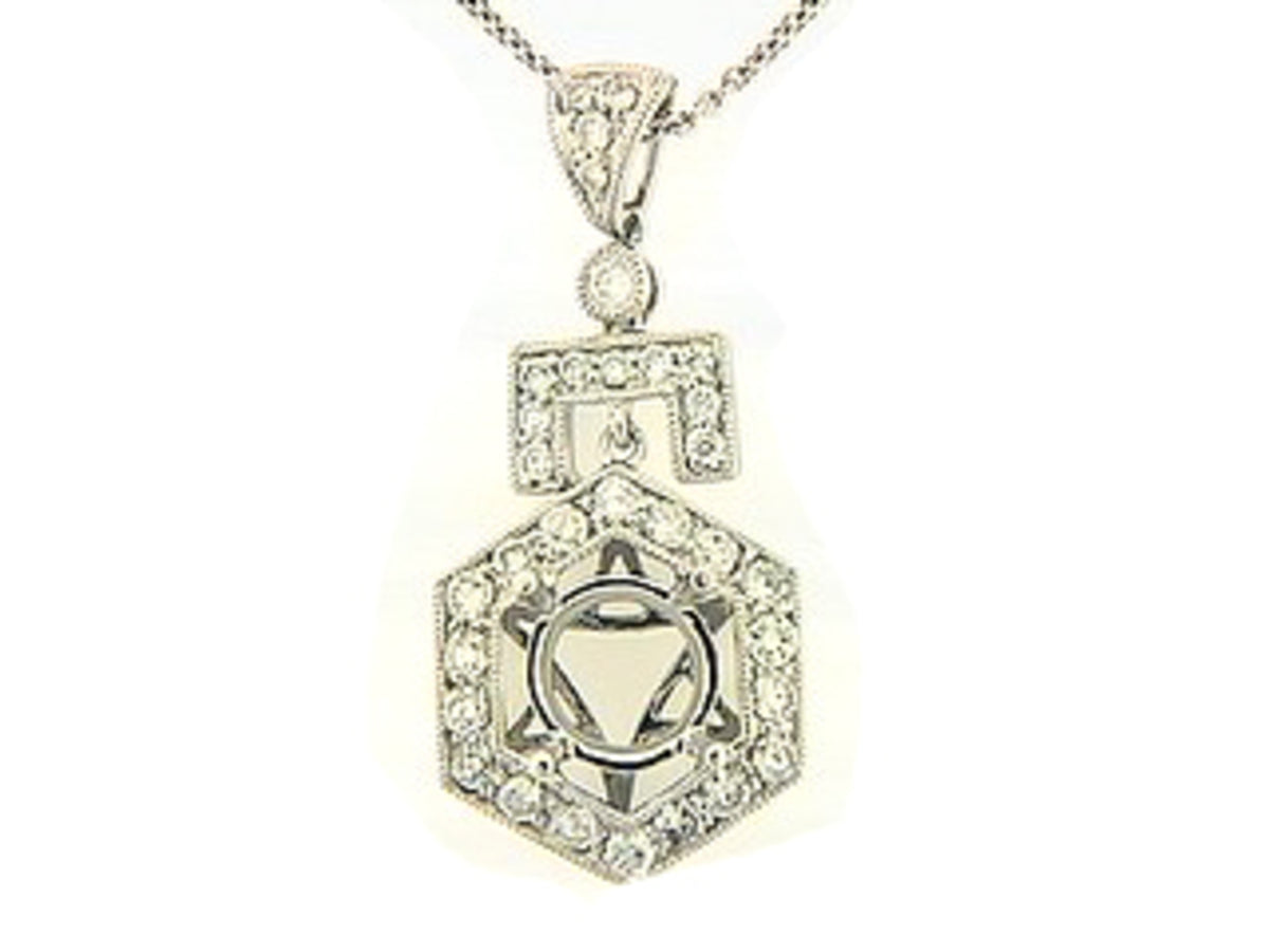 DIAMOND PENDANT, 18KW (N) SPECIAL