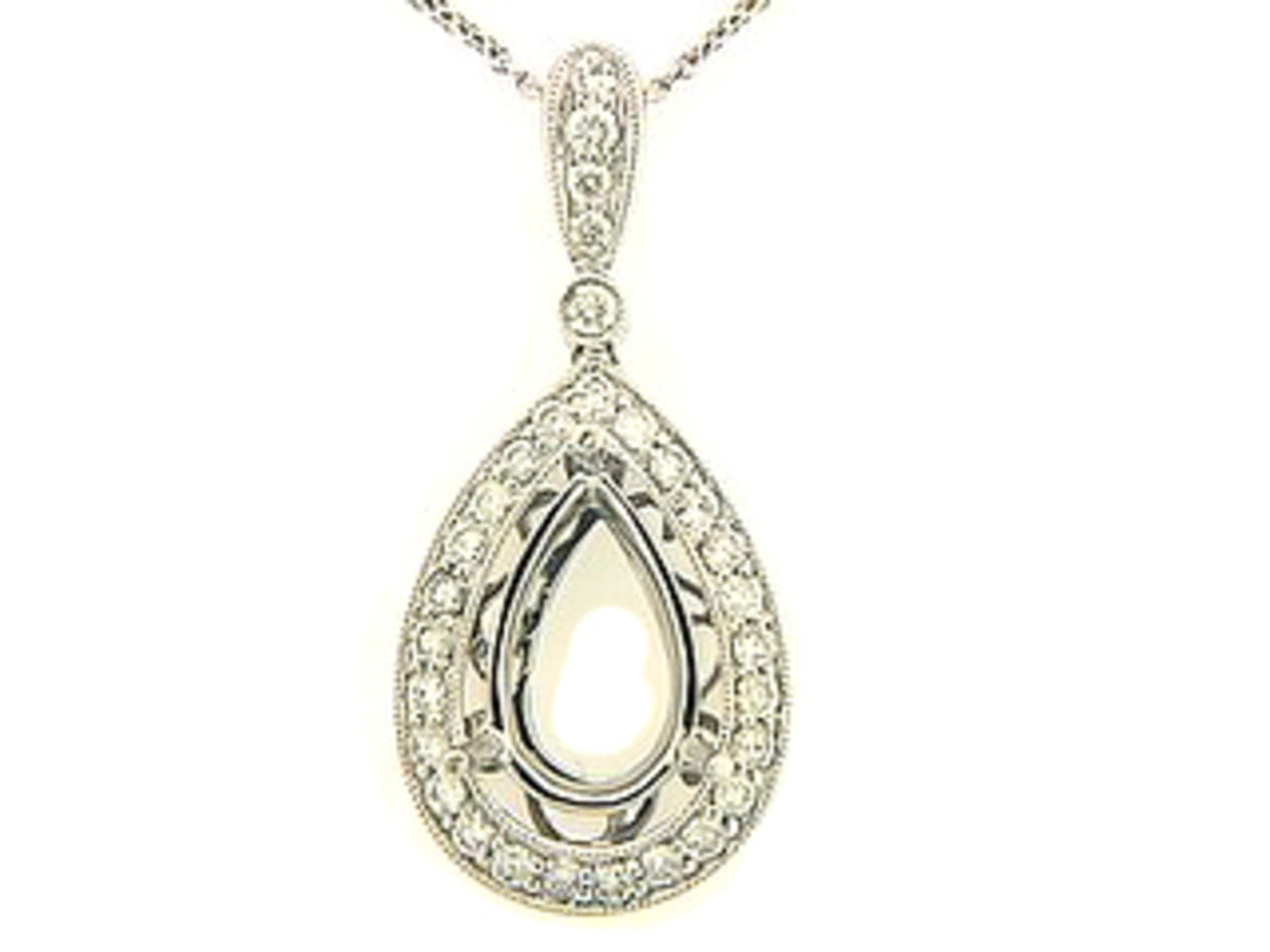 DIAMOND PENDANT, 18KW (N) SPECIAL