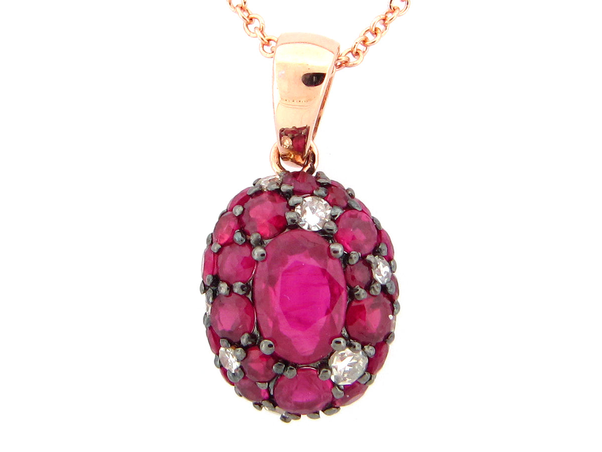RUBY & DIAMOND PENDANT