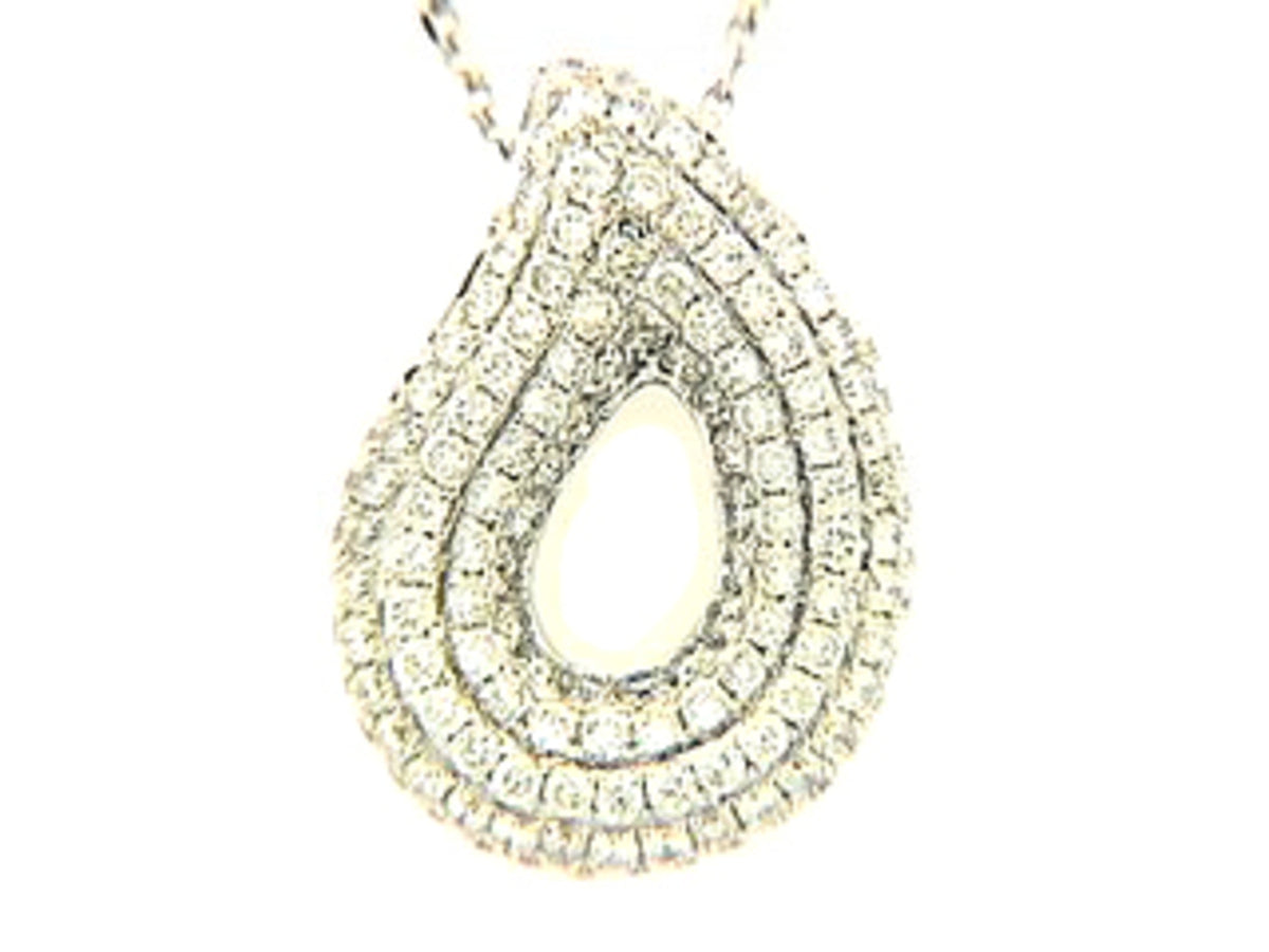 DIAMOND PENDANT, 18KW (N) SPECIAL
