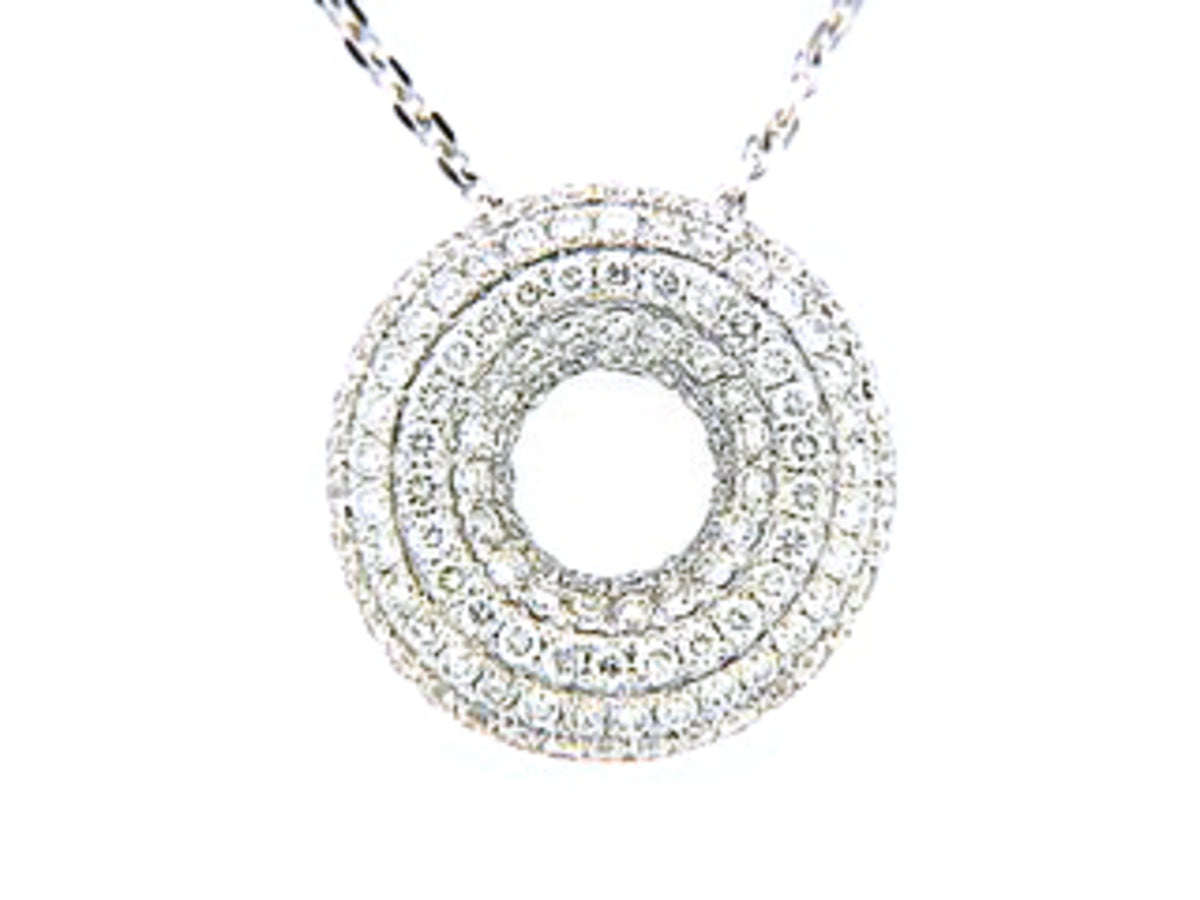 DIAMOND PENDANT, 18KW (N) SPECIAL