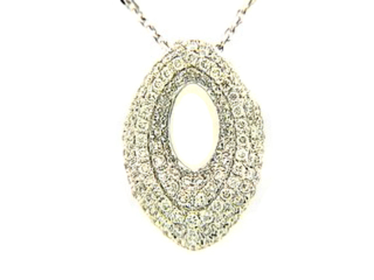 DIAMOND PENDANT, 18KW (N) SPECIAL