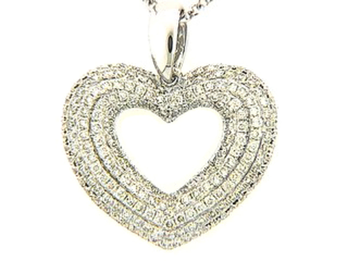 DIAMOND PENDANT, 18KW (N) SPECIAL