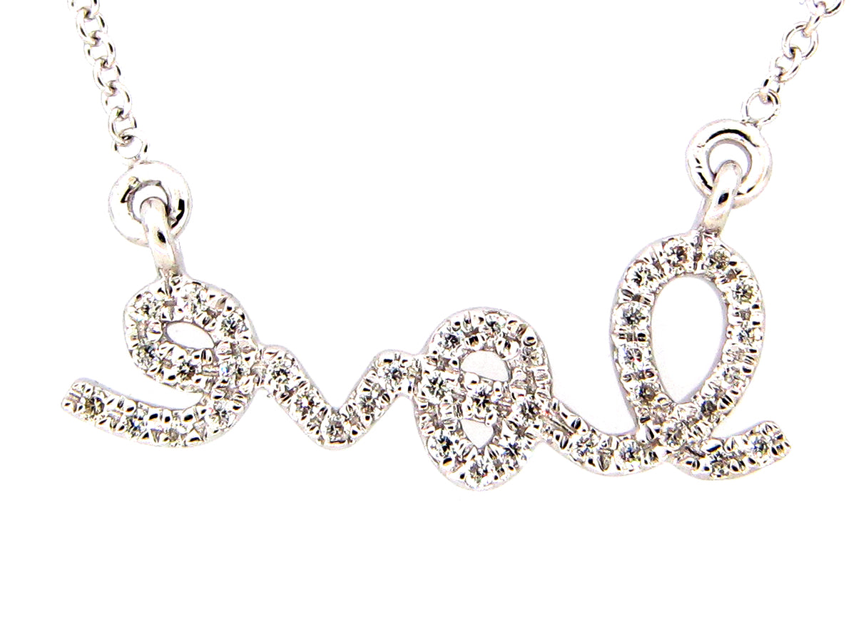 DIAMOND PENDANT, MODIFIED (DIAMONDS ON THE BACK), 14KW (N)