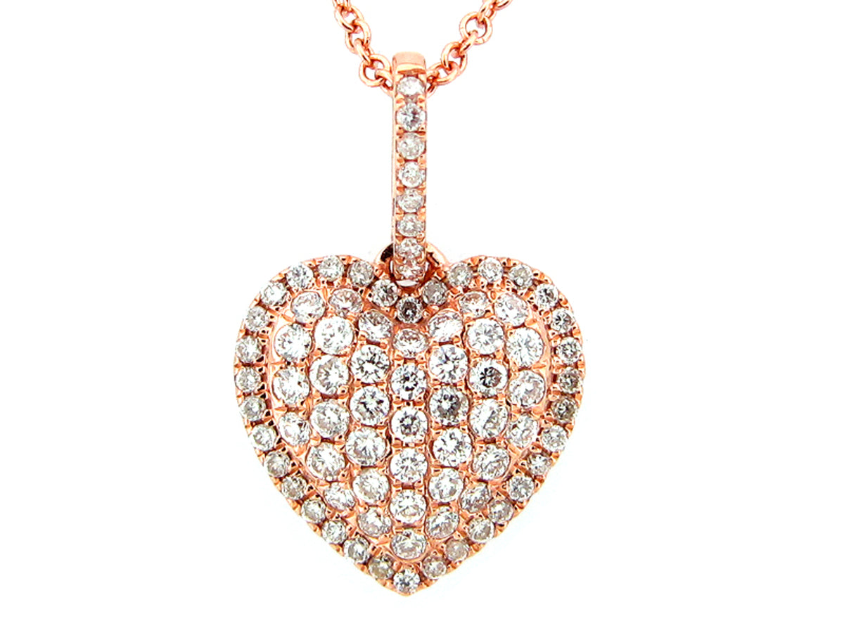 DIAMOND PENDANT, 14KR (N)