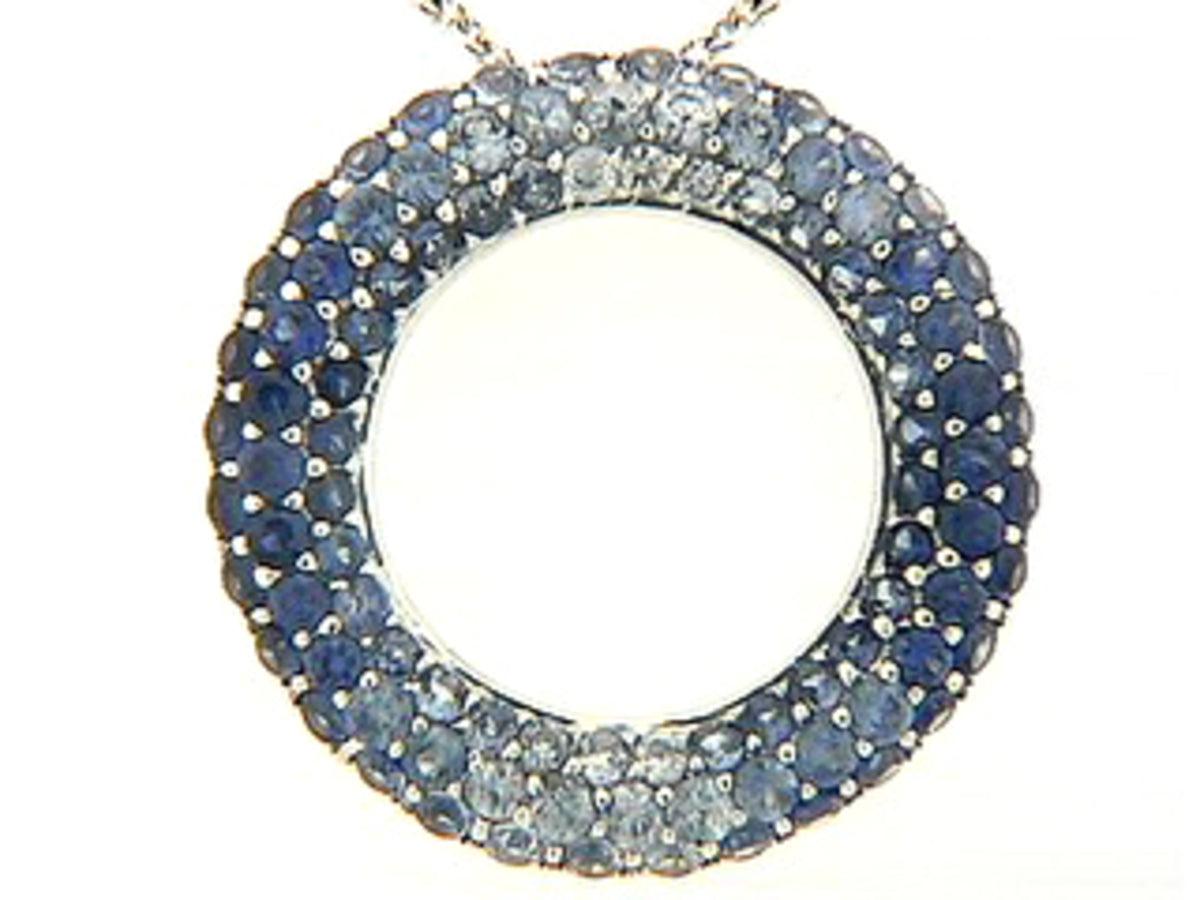 Sapphire Pendant, 18kw (H)