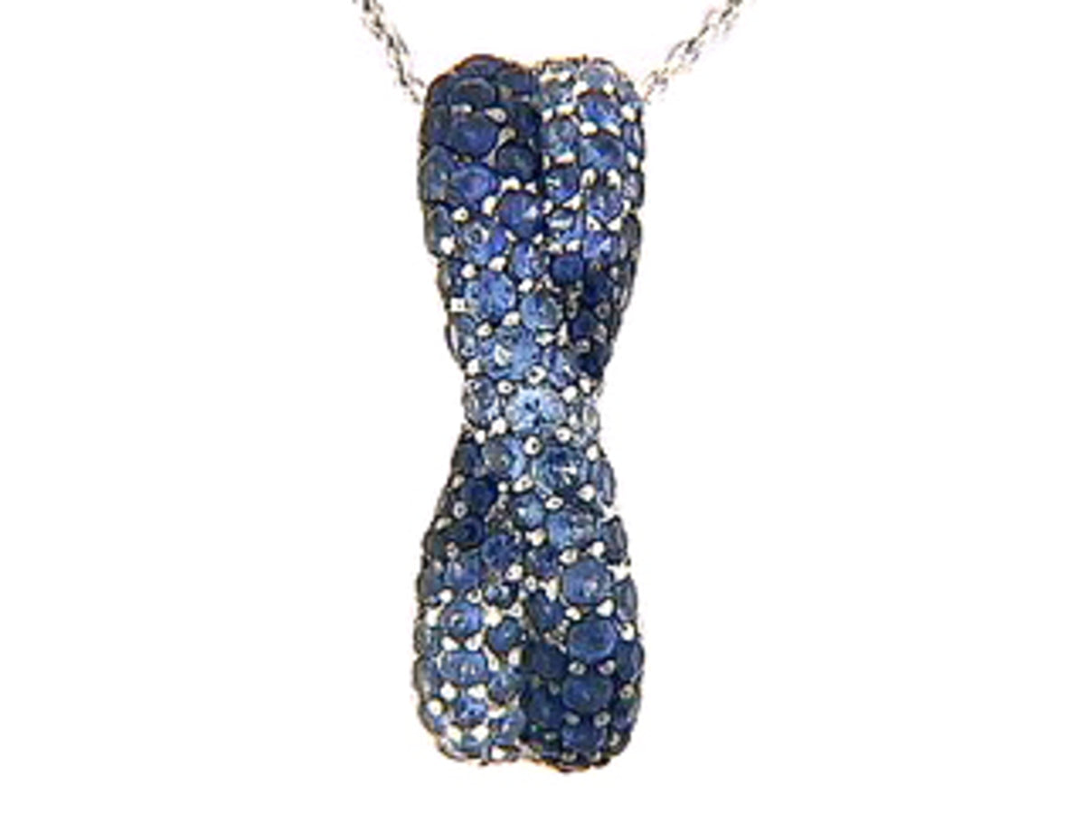 SAPPHIRE PENDANT, 18KW (H)