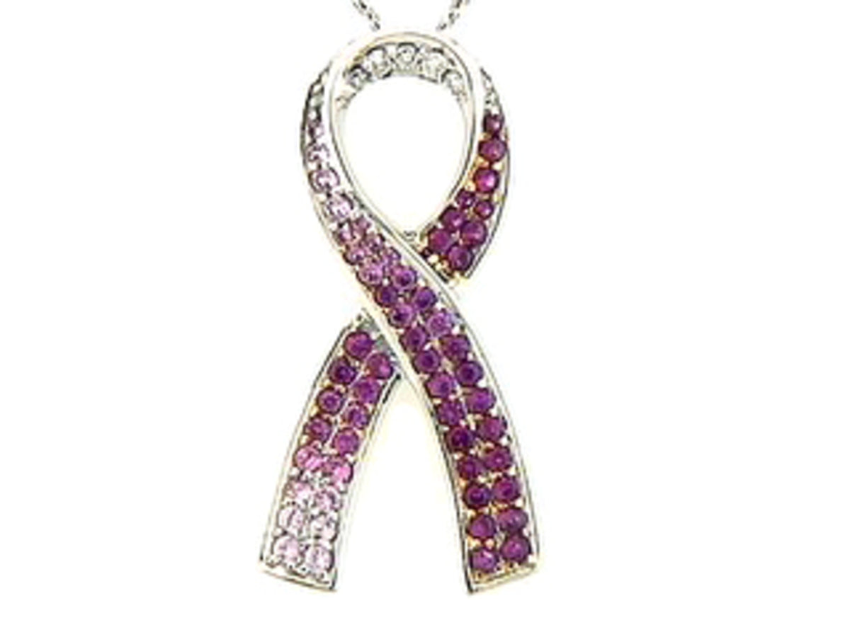 PINK SAPPHIRE & DIAMOND PENDANT