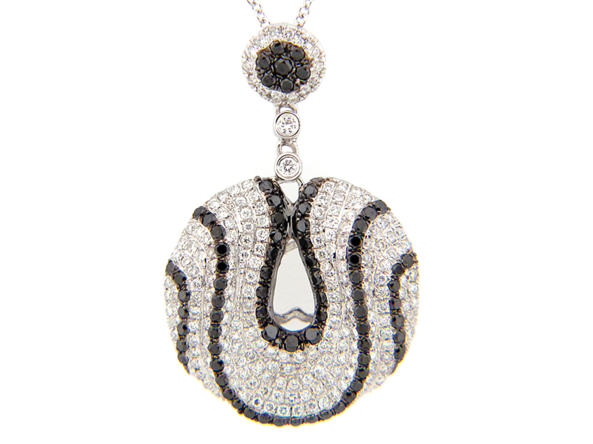BLACK & WHITE DIAMOND PENDANT