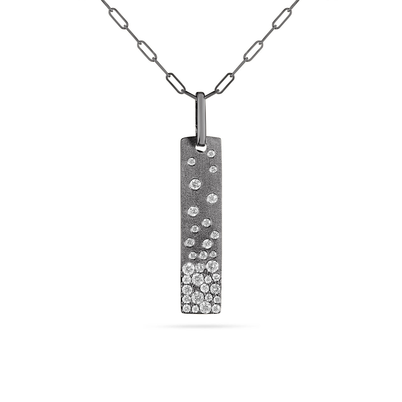 Diamond Confetti Vertical Bar Necklace