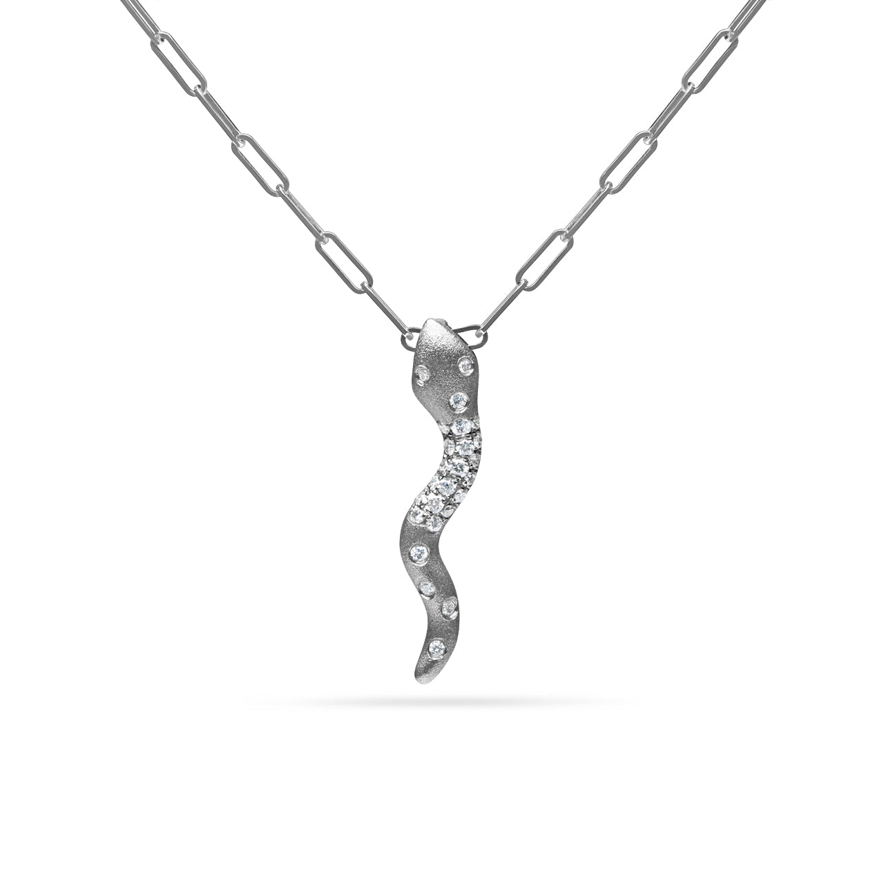 Diamond Confetti Snake Necklace