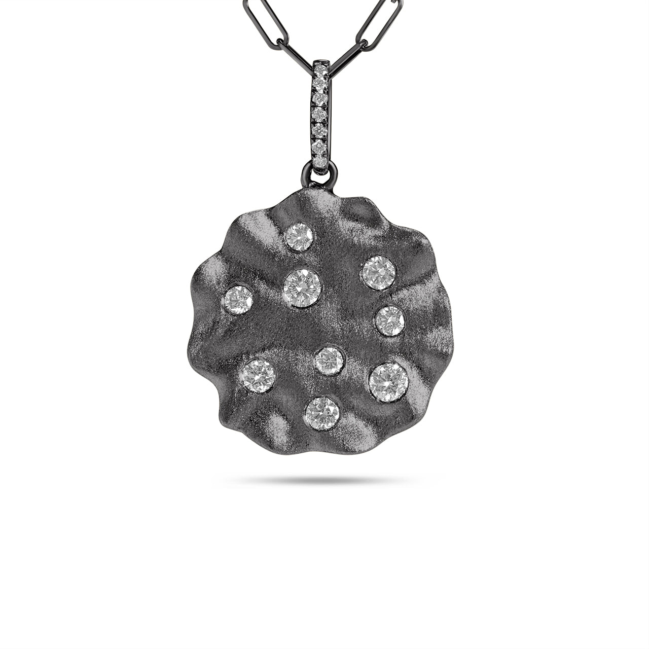 Diamond Artisan Disc Necklace