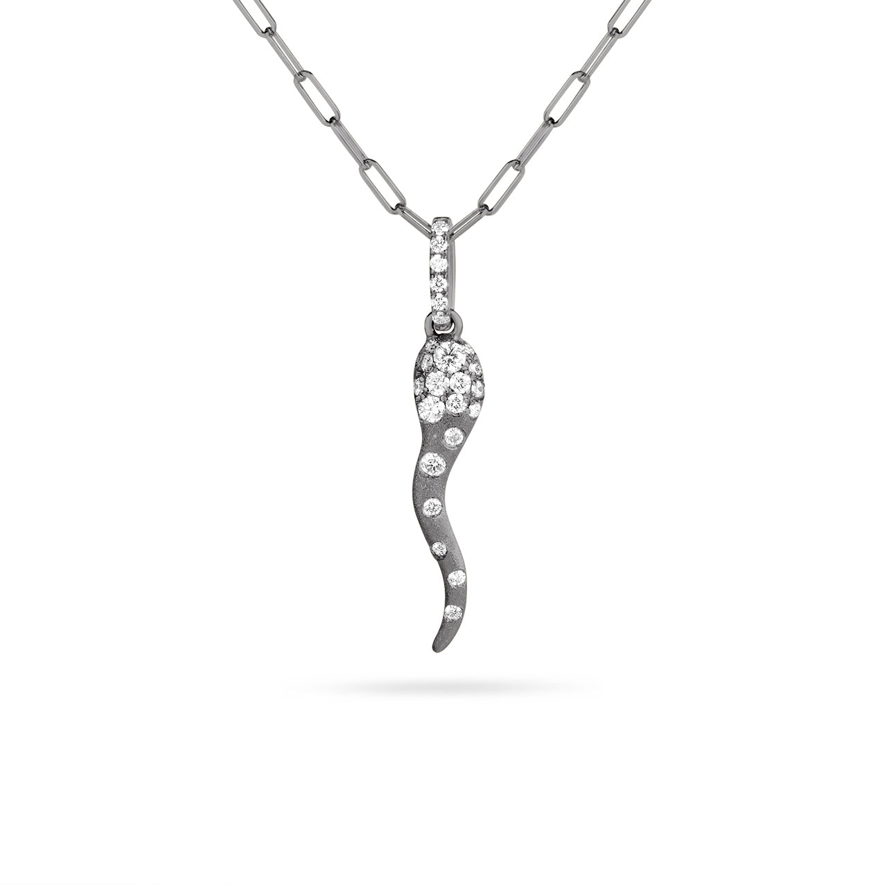 Diamond Confetti Cornicello Necklace