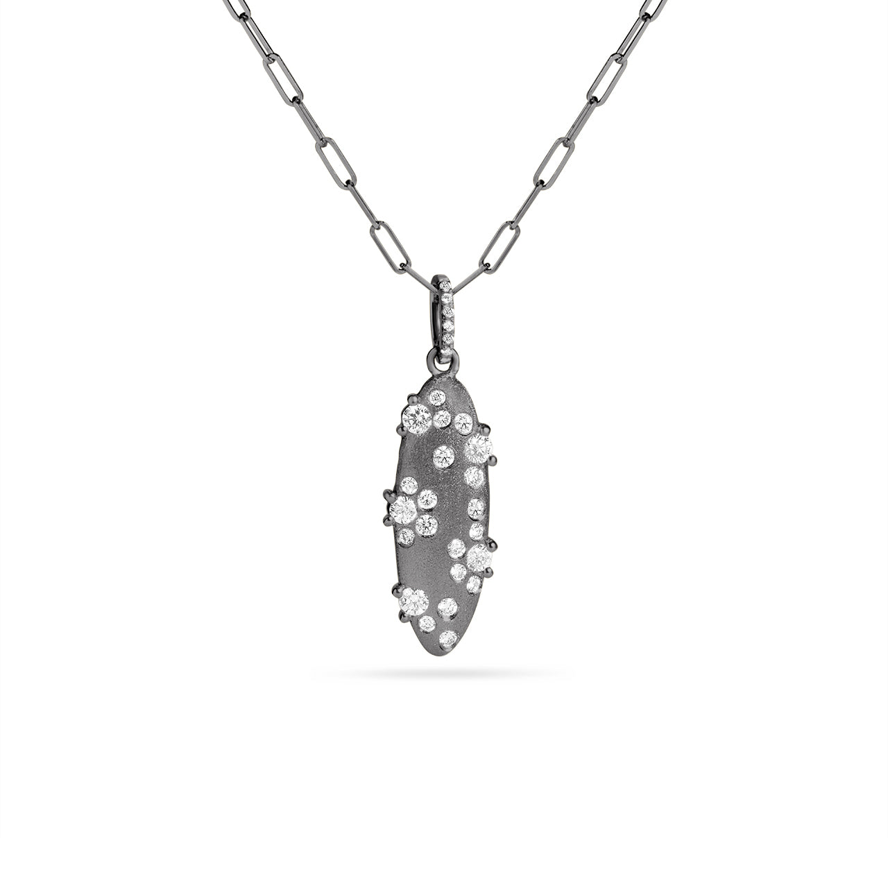 Diamond Oval Meteor Necklace