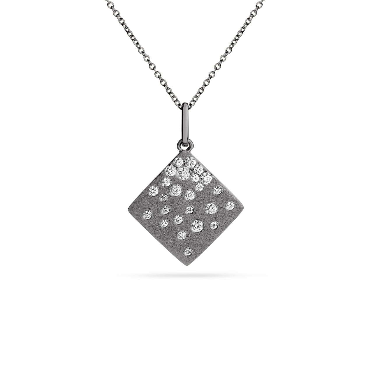 Diamond Confetti Square Necklace