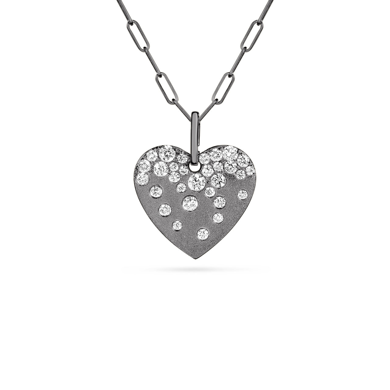 Diamond Confetti Heart Necklace