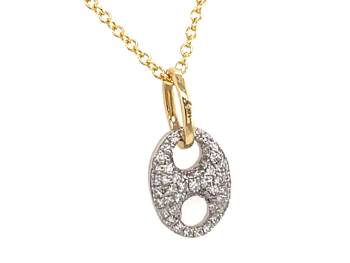DIAMOND PAVE SMALL LOOP PENDANT