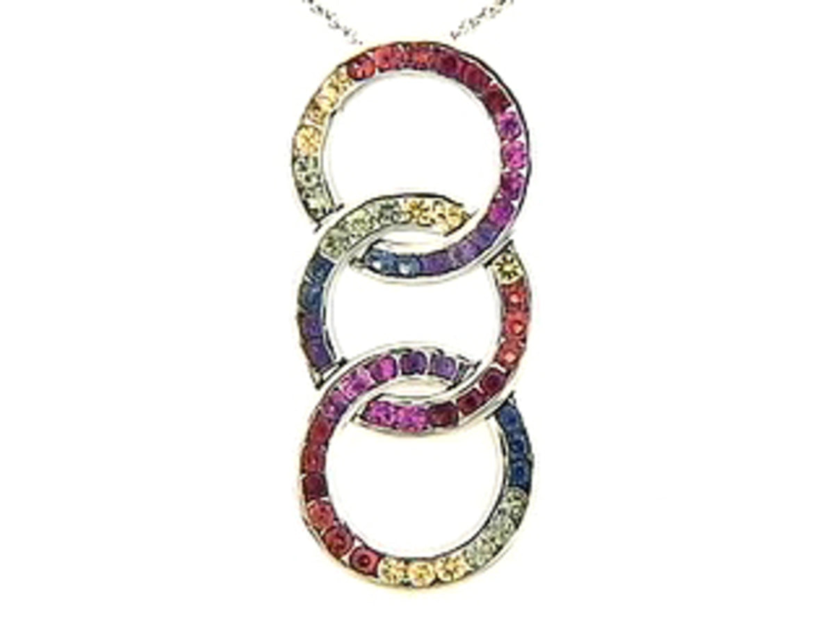 RAINBOW SAPPHIRE PENDANT