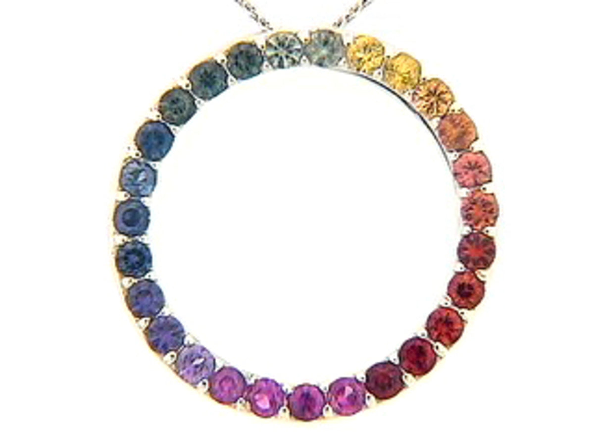 RAINBOW SAPPHIRE PENDANT