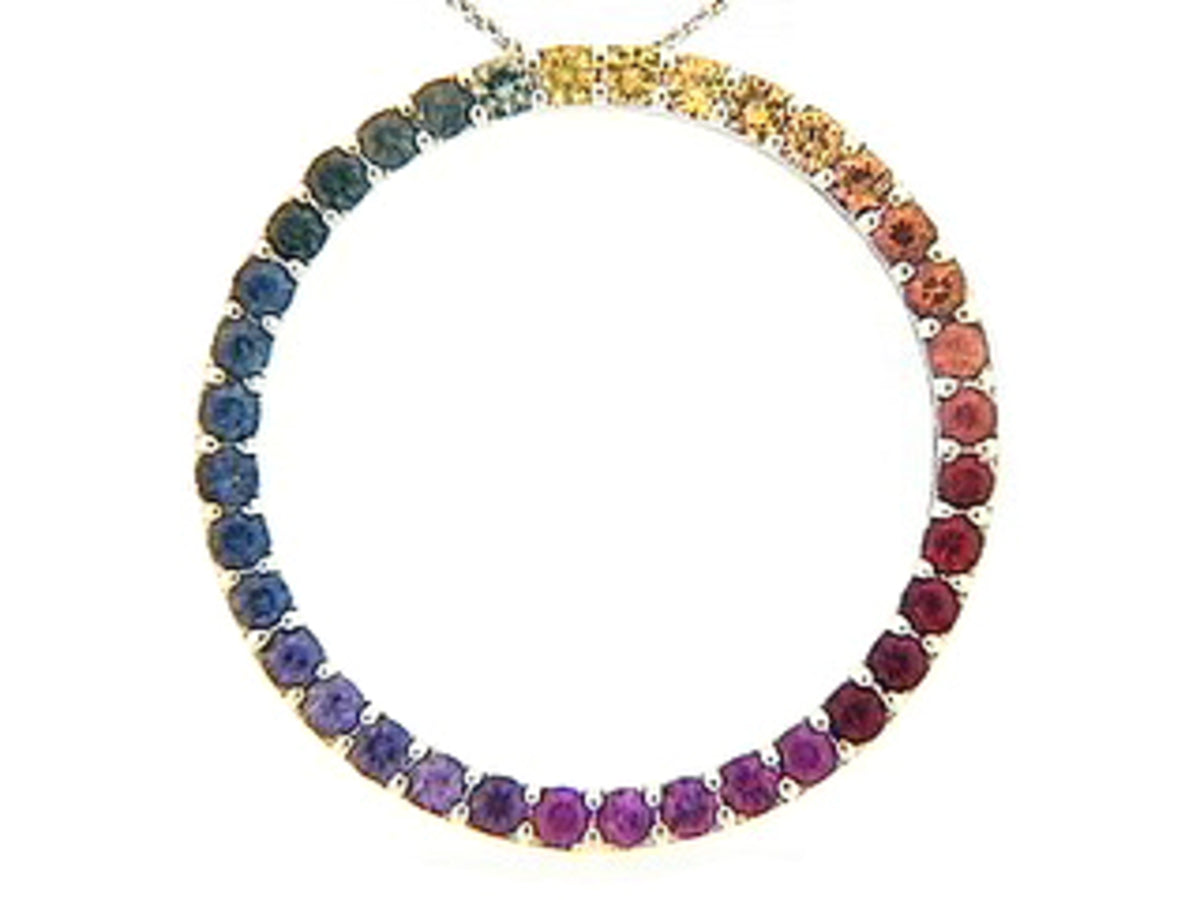 RAINBOW SAPPHIRE PENDANT
