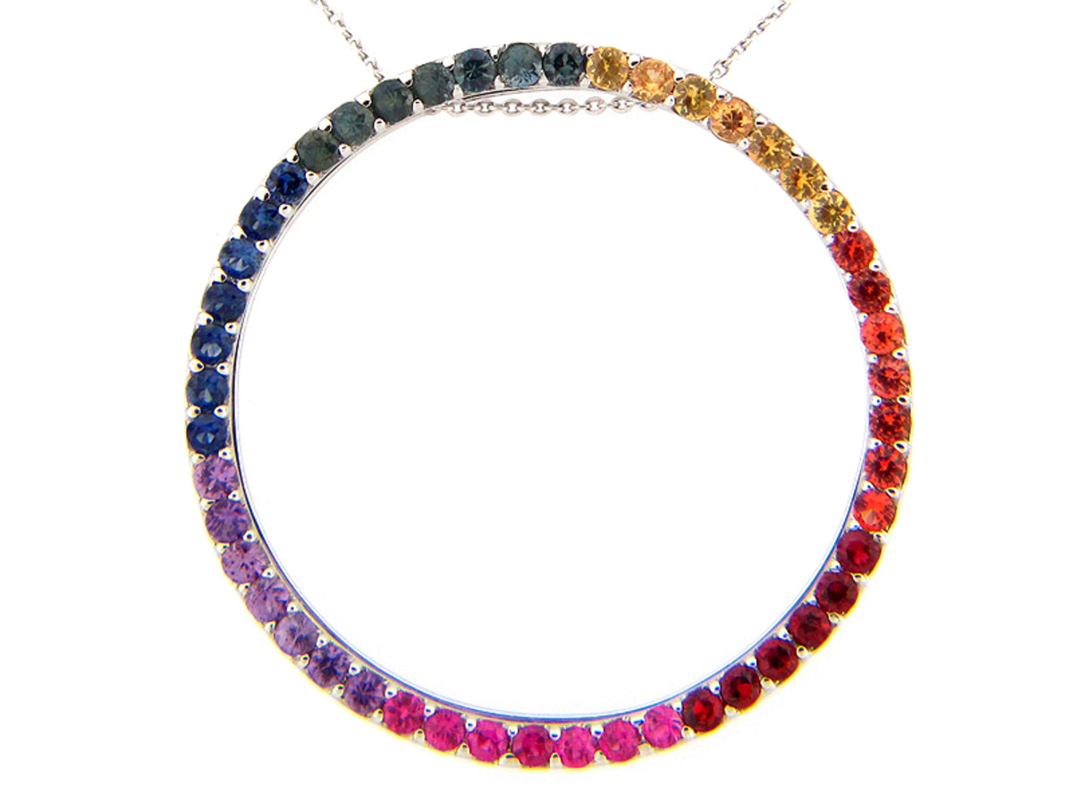 RAINBOW SAPPHIRE PENDANT