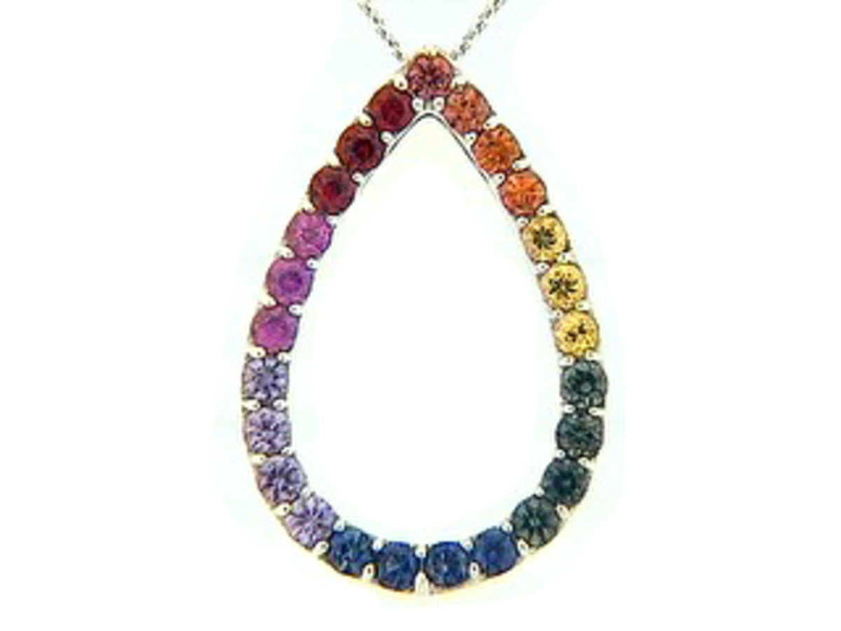 RAINBOW SAPPHIRE PENDANT