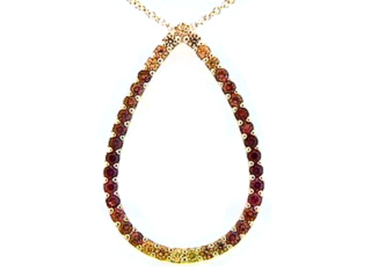 ORANGE SAPPHIRE PENDANT