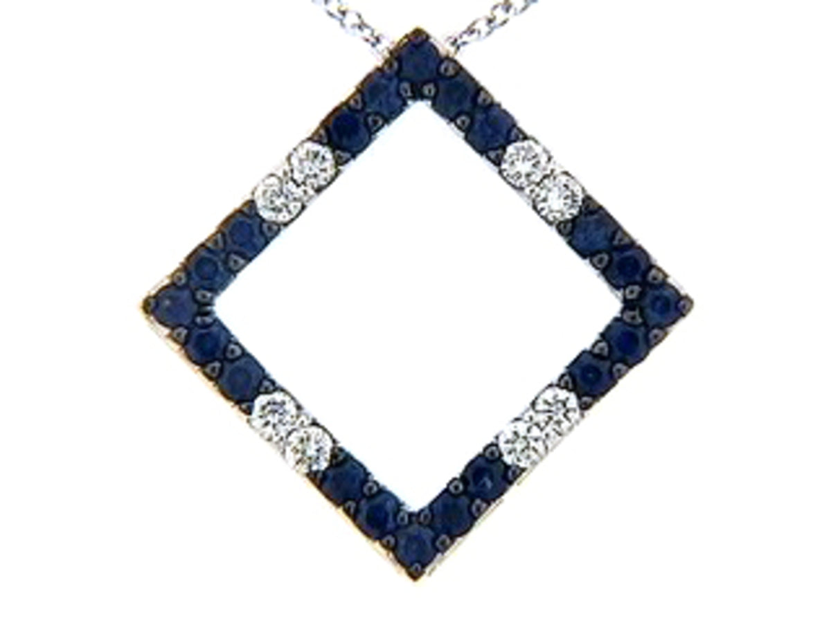 SAPPHIRE & DIAMOND PENDANT
