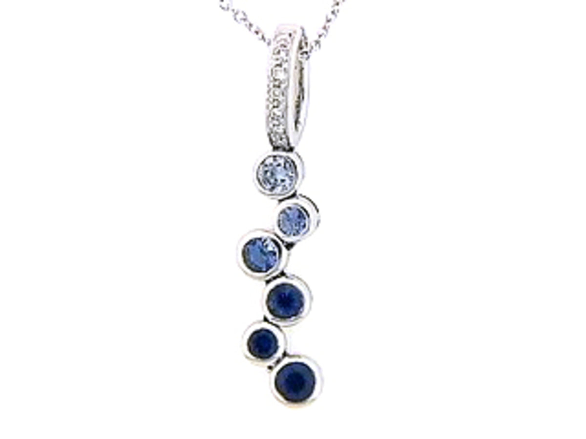 SAPPHIRE & DIAMOND PENDANT