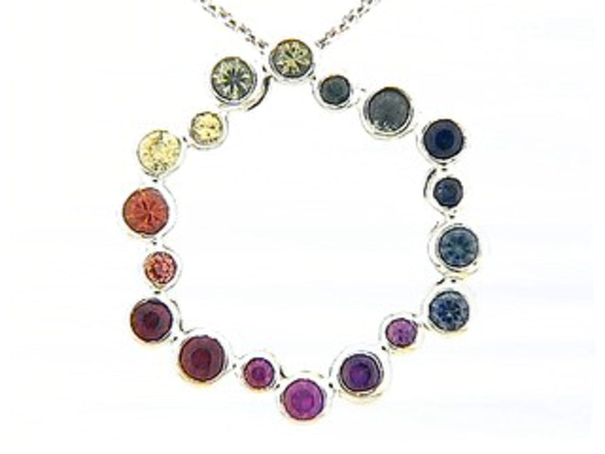 RAINBOW SAPPHIRE PENDANT