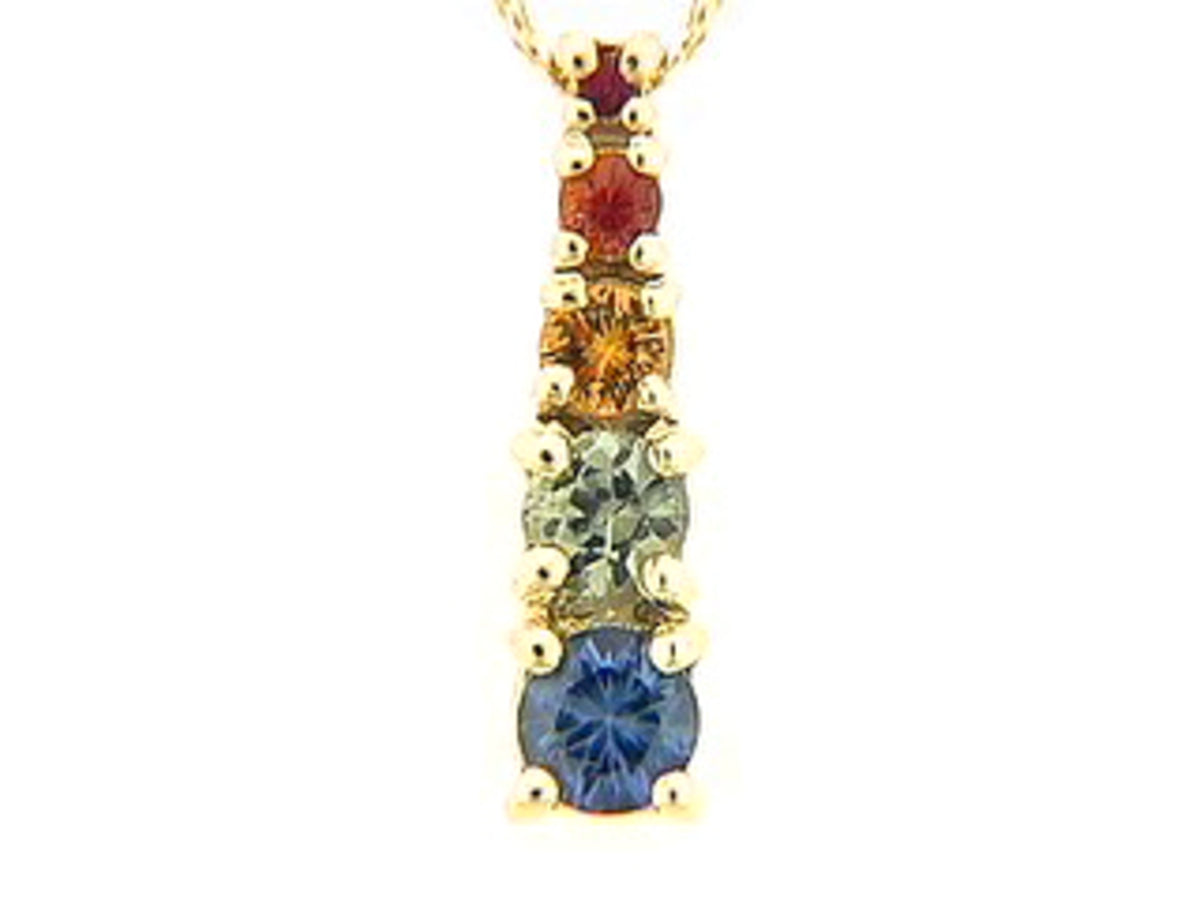 RAINBOW SAPPHIRE PENDANT