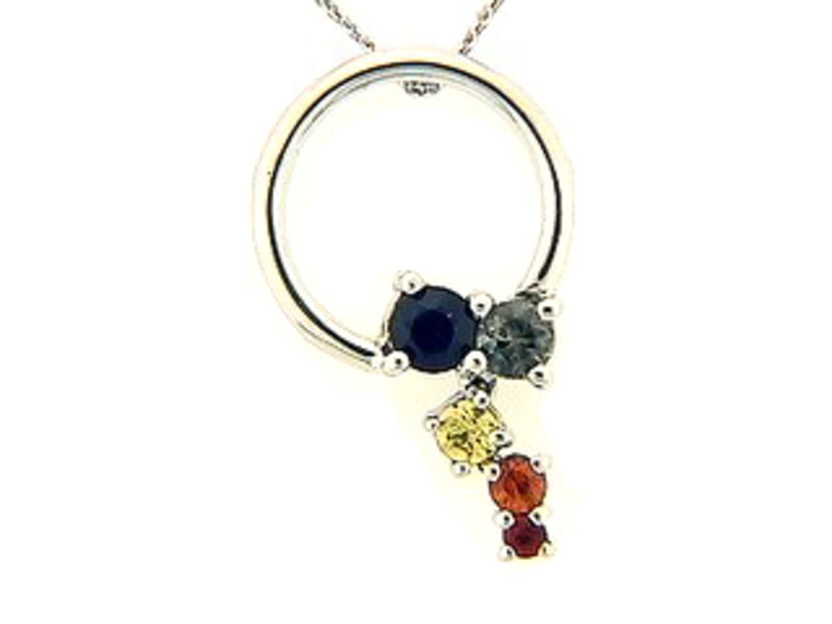 RAINBOW SAPPHIRE PENDANT