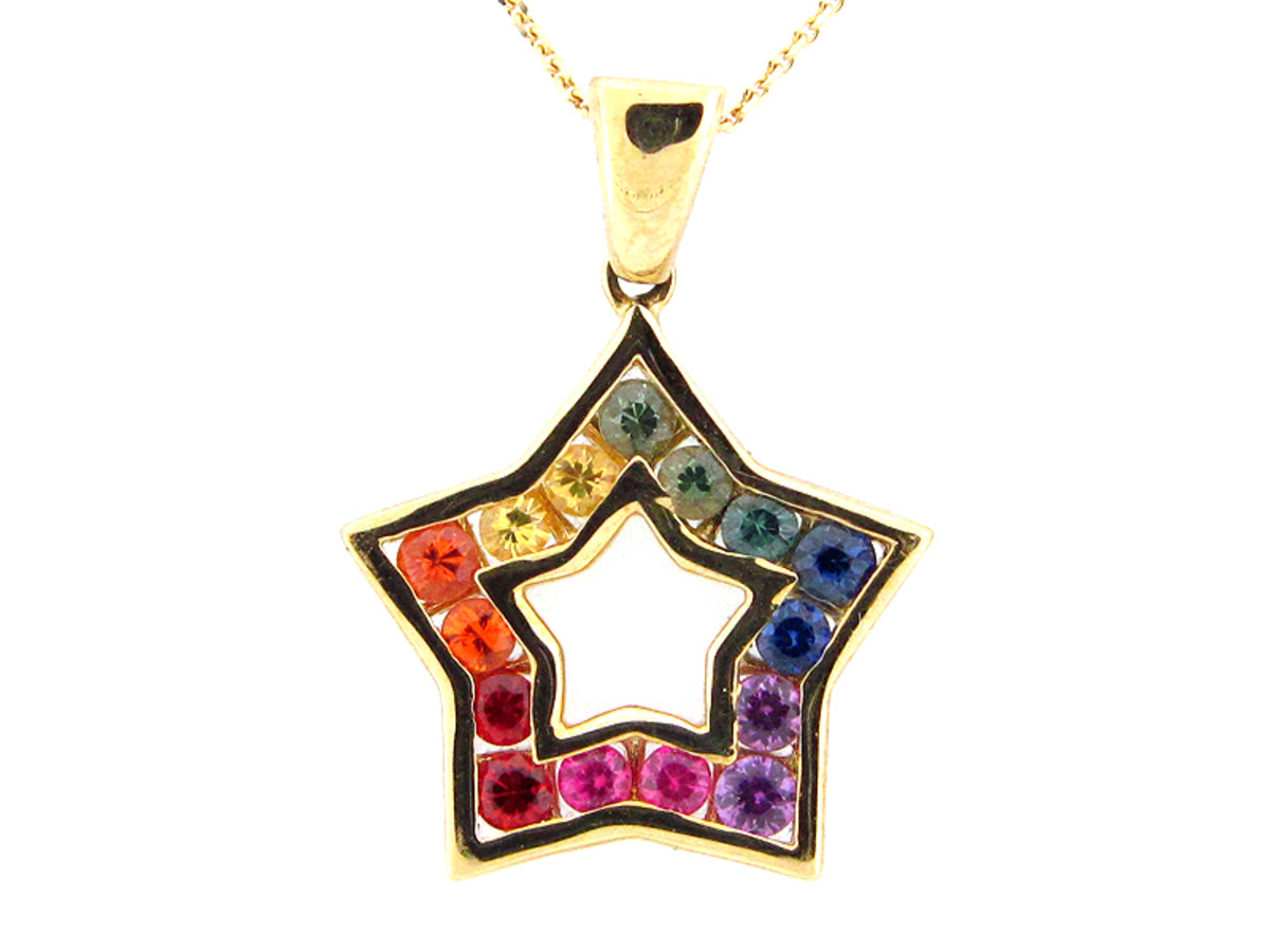 RAINBOW SAPPHIRE PENDANT