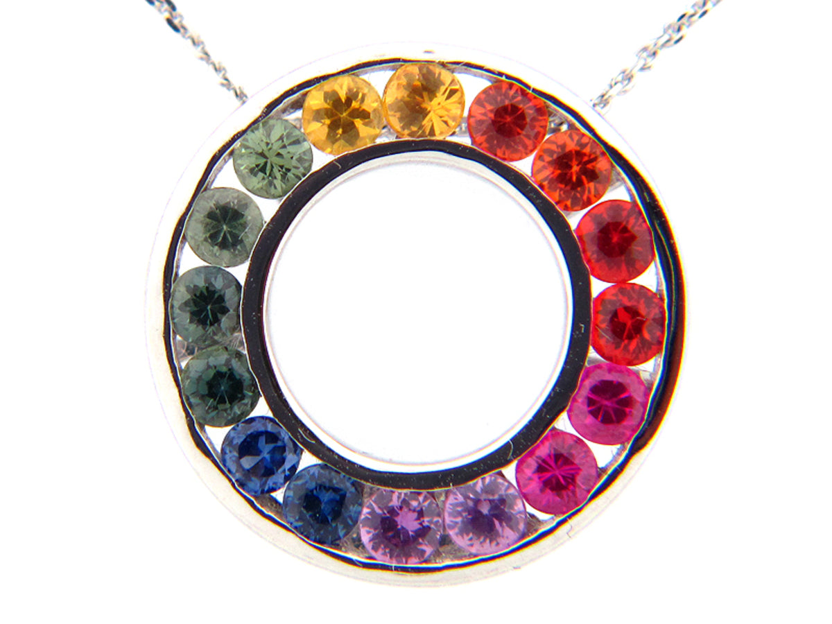 RAINBOW SAPPHIRE PENDANT