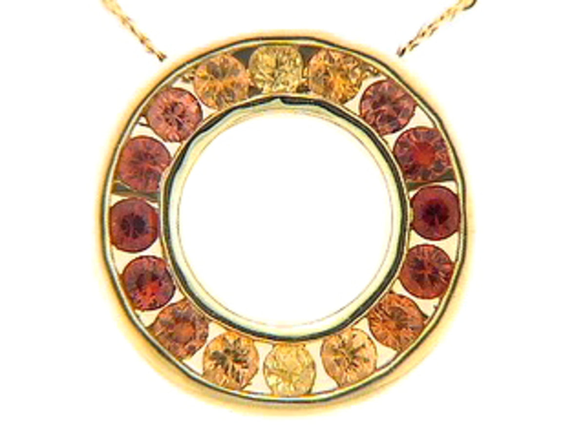 ORANGE SAPPHIRE PENDANT