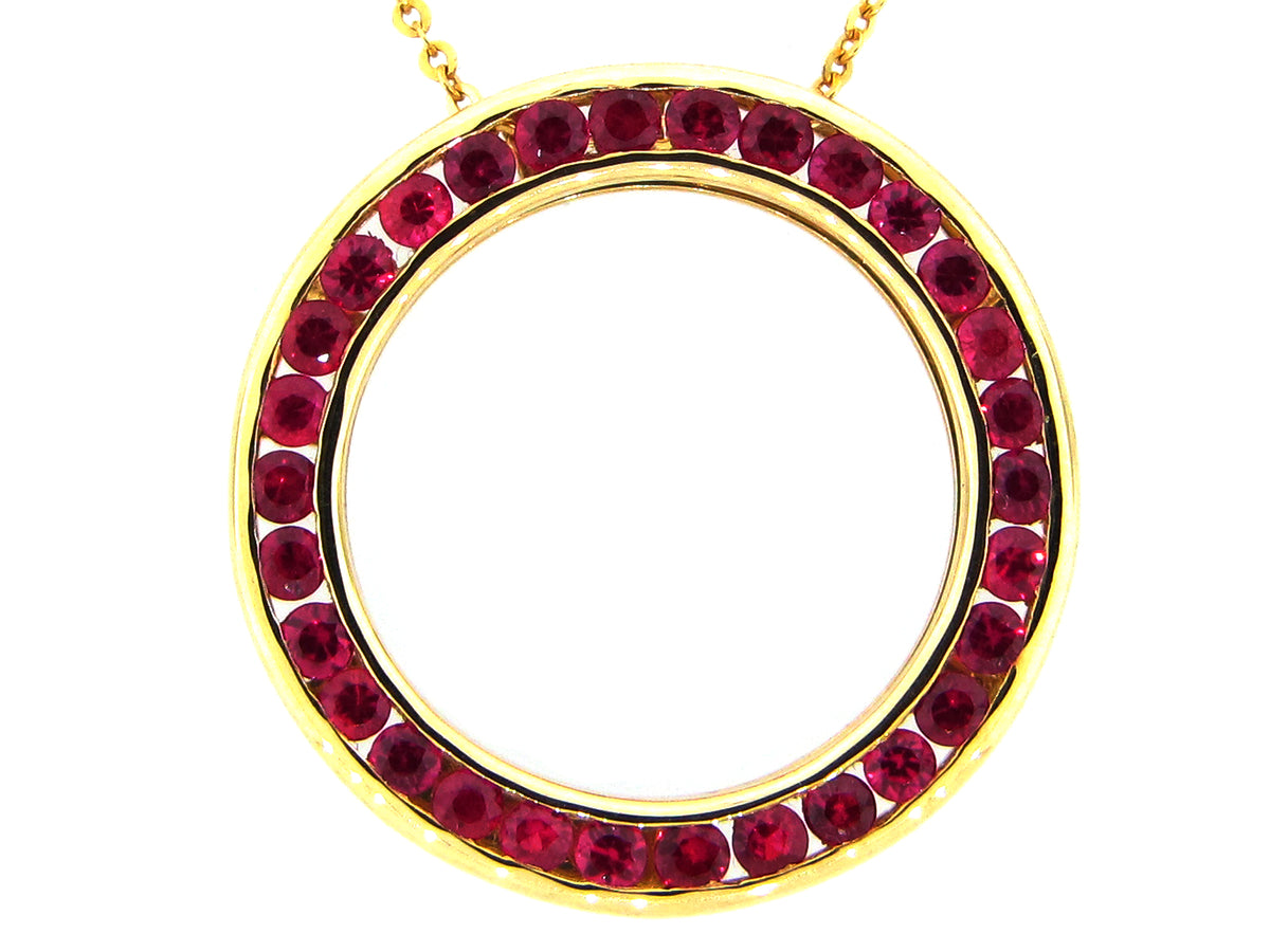 RUBY PENDANT, 14KY (H)