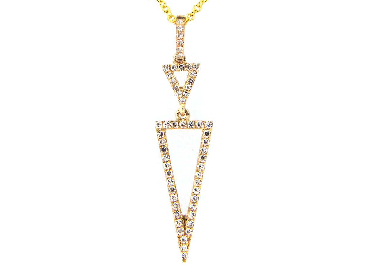 DIAMOND TRIANGLE PENDANT