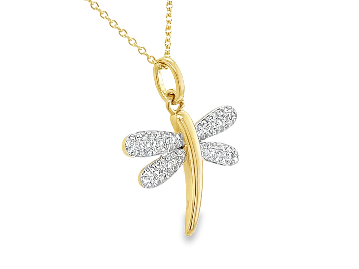 DIAMOND DRAGONFLY PENDANT