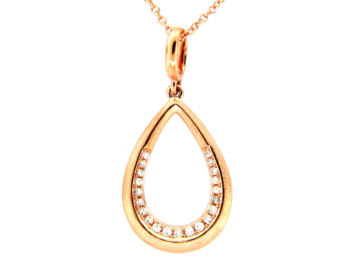 DIAMOND TEAR DROP PENDANT
