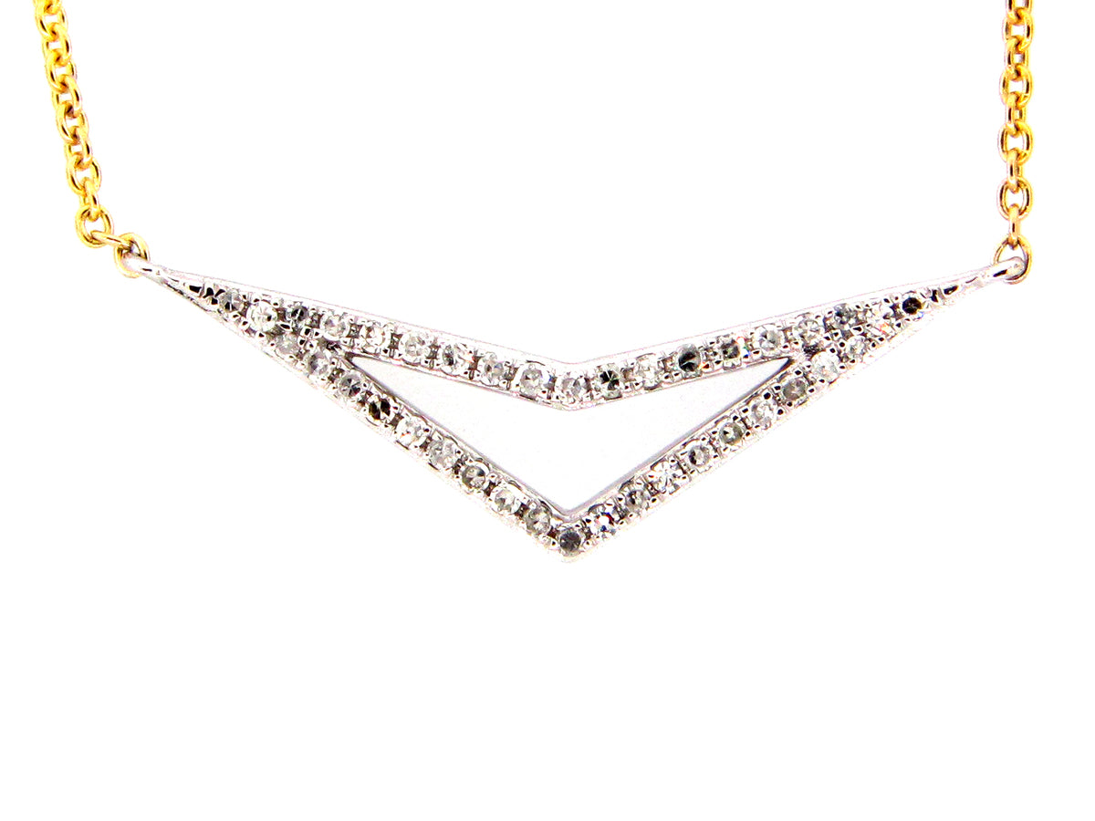 DIAMOND CHEVRON PENDANT