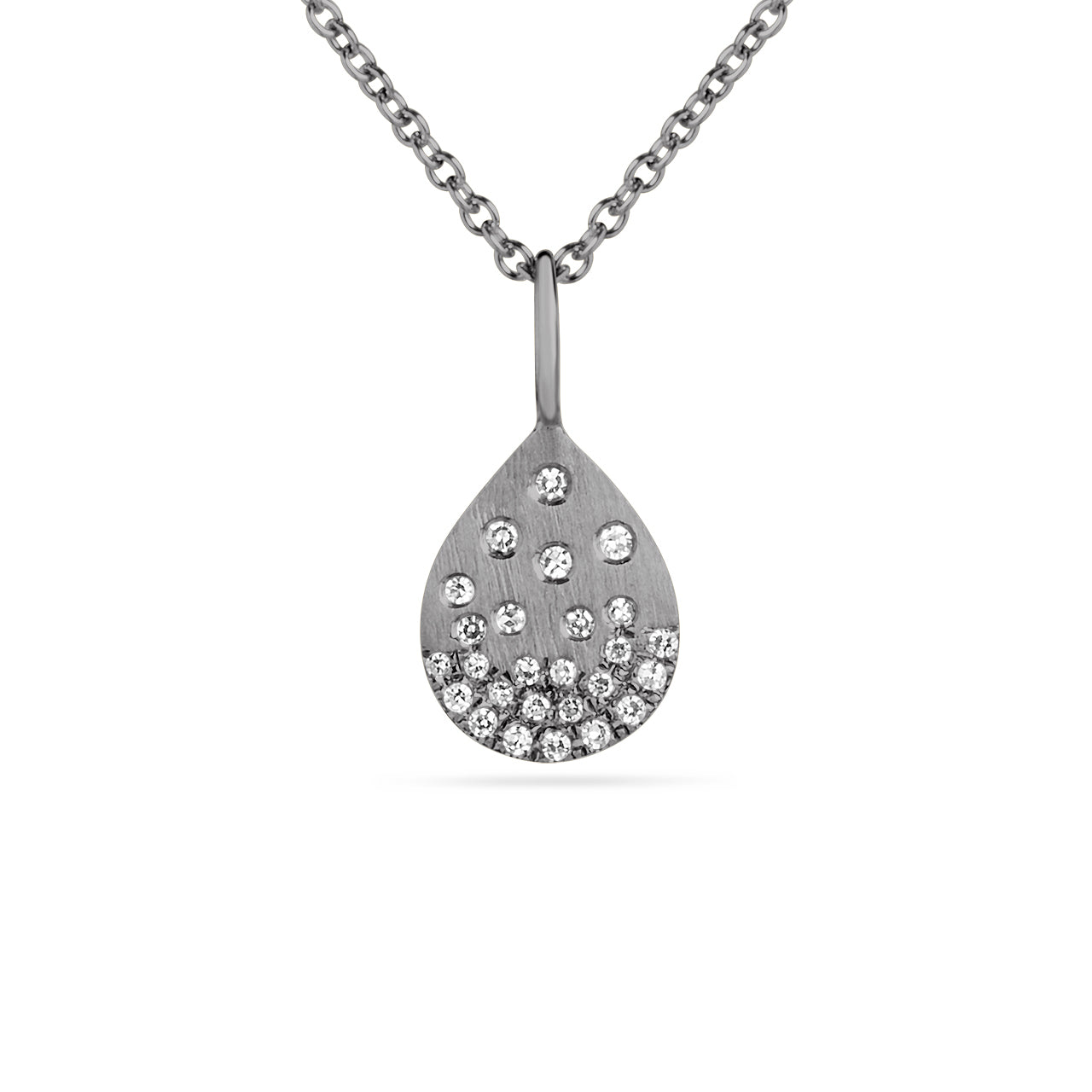 Diamond Petite Confetti Pear Necklace