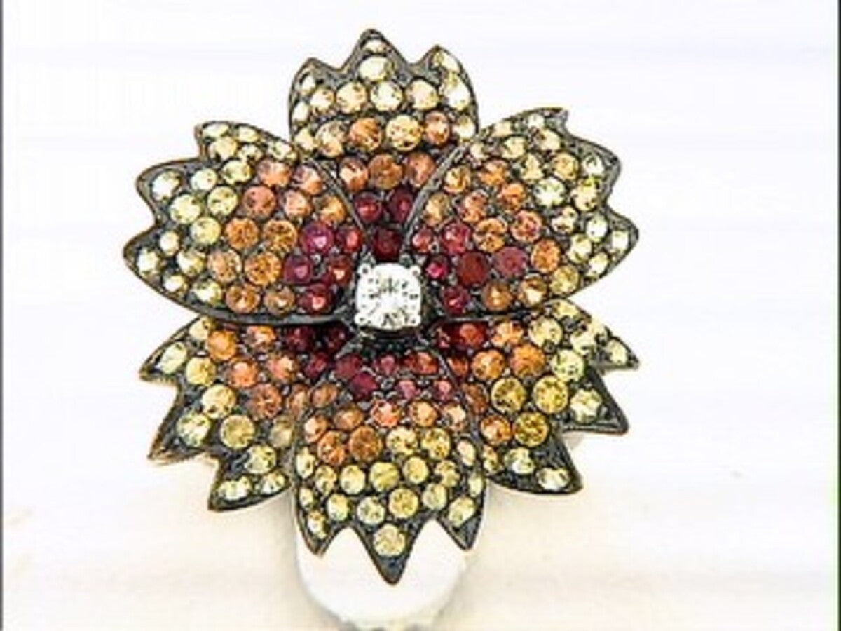 YELLOW SAPPHIRE & DIAMOND RING