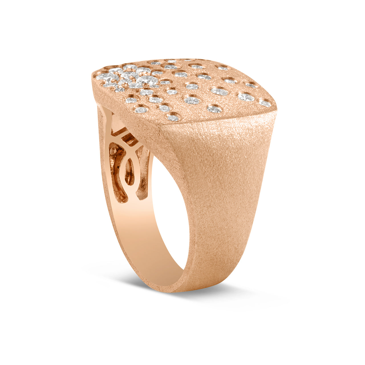 Diamond Galaxy Cushion Ring